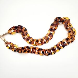 Elegant Tortoise Shell Purse Interchangable Strap